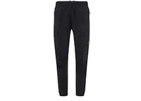 Stone Island 31303 Stretch Cotton Tela 'Paracadute' Garment Dyed Cargo Pants Black