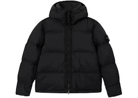 Stone Island 4100013 Tear Resistant with Detachable Hood Down Jacket Black