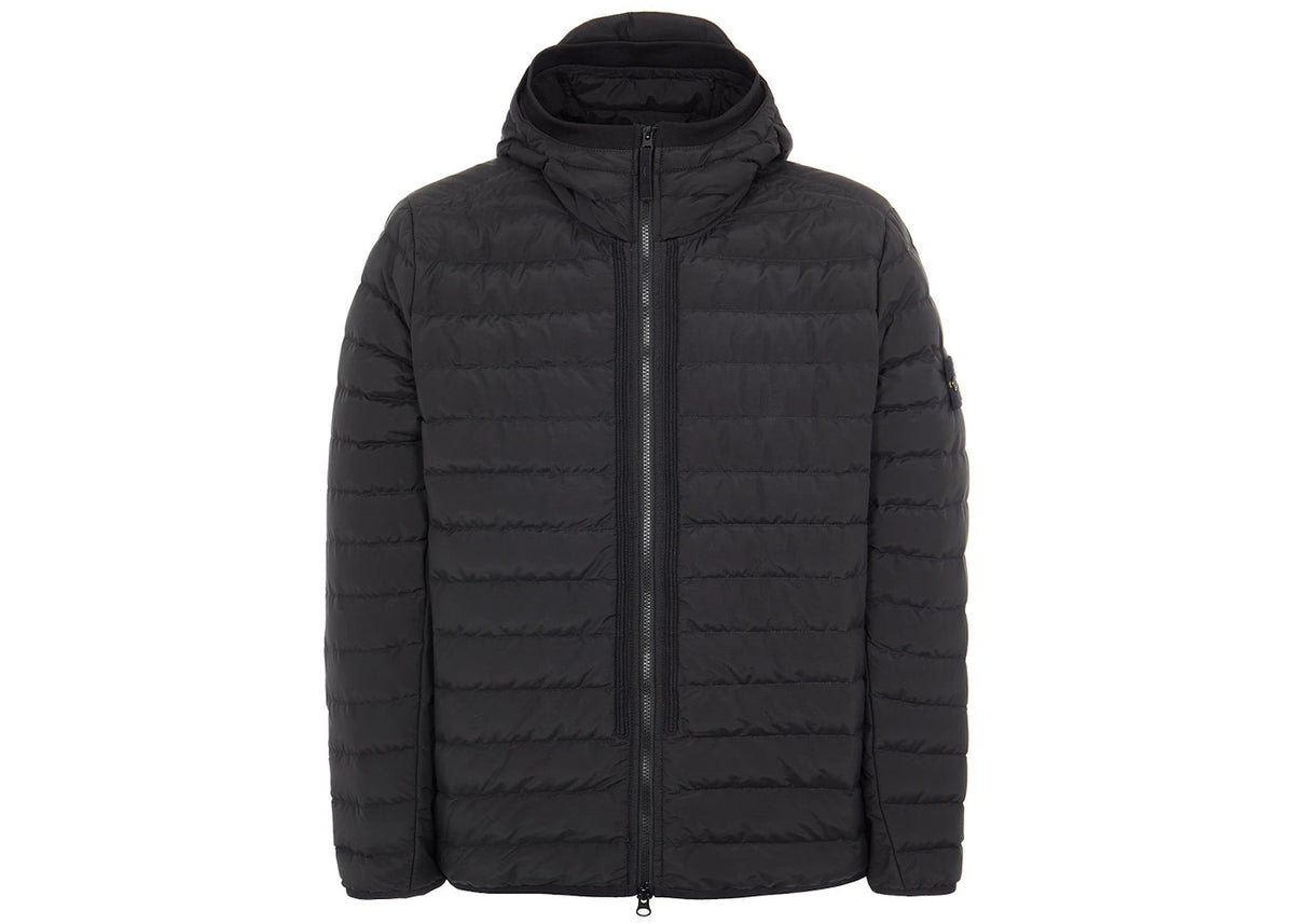Stone Island 42725 O-Cotton/R-Nylon Tela Jacket Black - vue secondaire A