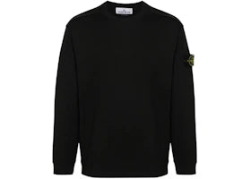 Stone Island 6100057 Heavy Cotton Crewneck Sweatshirt Black - vue 360