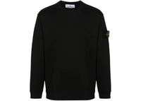 Stone Island 6100057 Heavy Cotton Crewneck Sweatshirt Black