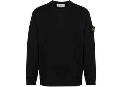 Stone Island 6100057 Heavy Cotton Crewneck Sweatshirt Black - apparel view 2