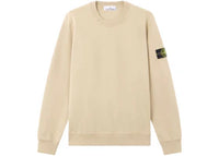 Stone Island 6100060 Organic Cotton Fleece Regular Fit Crewneck Sweatshirt Desert