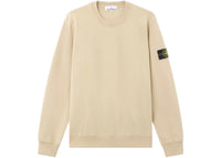 Stone Island 6100060 Organic Cotton Fleece Regular Fit Crewneck Sweatshirt Desert