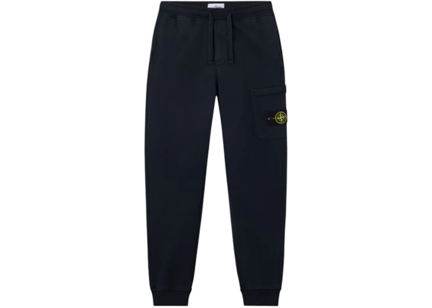 Stone Island 6200010 Organic Cotton Fleece Slim Fit Joggers Navy Blue - vue secondaire A