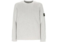 Stone Island Basic Crew Neck Sweatshirt Melange Pearl Grey
