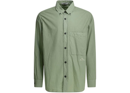 Stone Island Casual Logo Shirt Green - apparel view 2