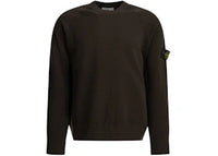 Stone Island Crewneck Logo Sweater Brown
