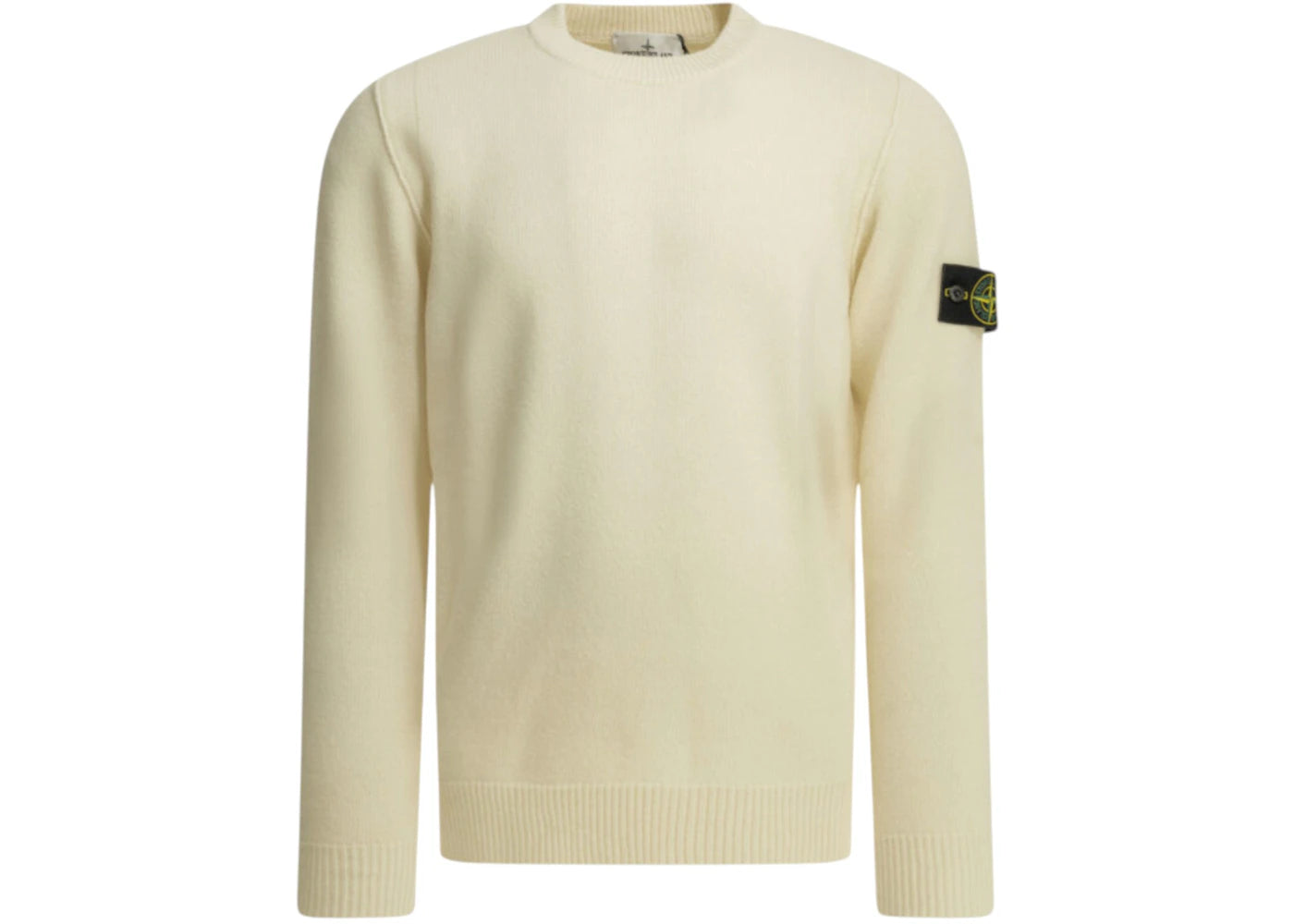 Stone Island Crewneck Logo Sweater White - vue secondaire A