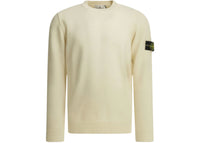 Stone Island Crewneck Logo Sweater White