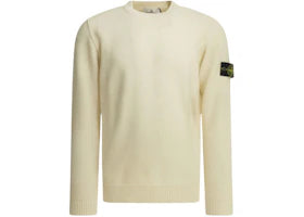 Stone Island Crewneck Logo Sweater White - vue 360