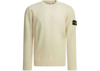 Stone Island Crewneck Logo Sweater White