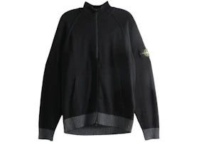 Stone Island Essential Cardigan Black - vue 360