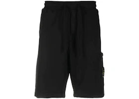 Stone Island Felpa Bermuda Shorts Black - vue 360