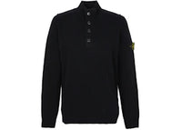 Stone Island Half Zip Up Sweater Black