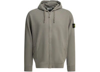 Stone Island Hooded a Zipper Sweatshirt Grey