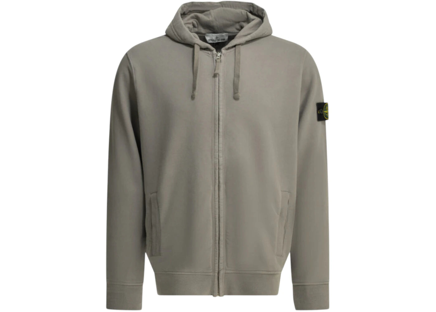 Stone Island Hooded a Zipper Sweatshirt Grey - vue secondaire A