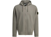 Stone Island Hooded a Zipper Sweatshirt Grey