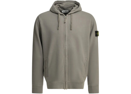Stone Island Hooded a Zipper Sweatshirt Grey - apparel view 2