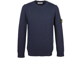 Stone Island Lambswool Crewneck Sweater Navy - authentic Stone Island apparel