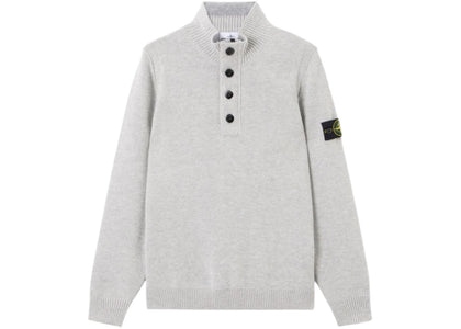 Stone Island Lambswool Half Zip Jumper Dusty Grey - product view 2