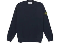 Stone Island Micro Stitch Loose Fit Crewneck Navy
