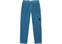 Stone Island Organic Cotton Corduroy 800 3100039 Pants Steel Blue