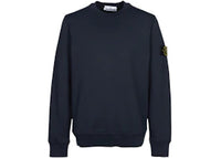 Stone Island Organic Cotton Fleece Crewneck Navy