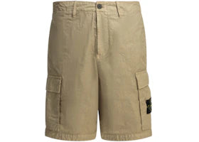 Stone Island Organic Look Cargo Shorts Beige