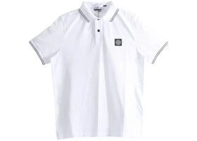 Stone Island Short Sleeves Polo White