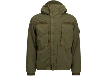 Stone Island Warp Rib Parka Jacket Green - apparel view 2