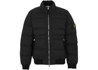 Stone Island Zip Puffer Jacket Black