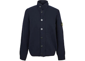Stone Island Zip Up Cardigan Navy