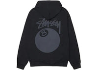 Stussy 8 Ball Pigment Dyed Hoodie Black