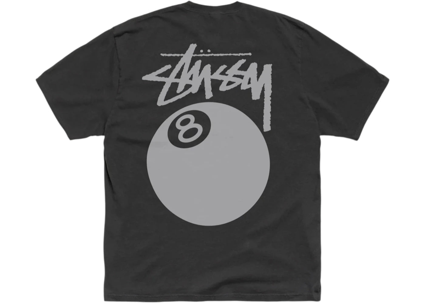 Stussy 8 Ball Pigment Dyed Tee Faded Black - vue secondaire A