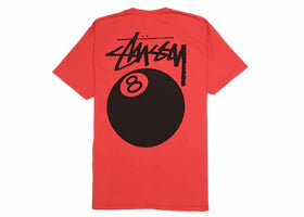Stussy 8 Ball Pigment Dyed Tee Guava - vue 360