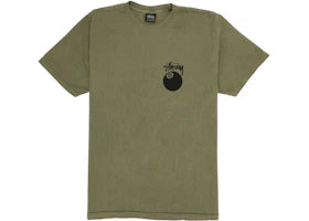 Stussy 8 Ball Pigment Dyed Tee Olive