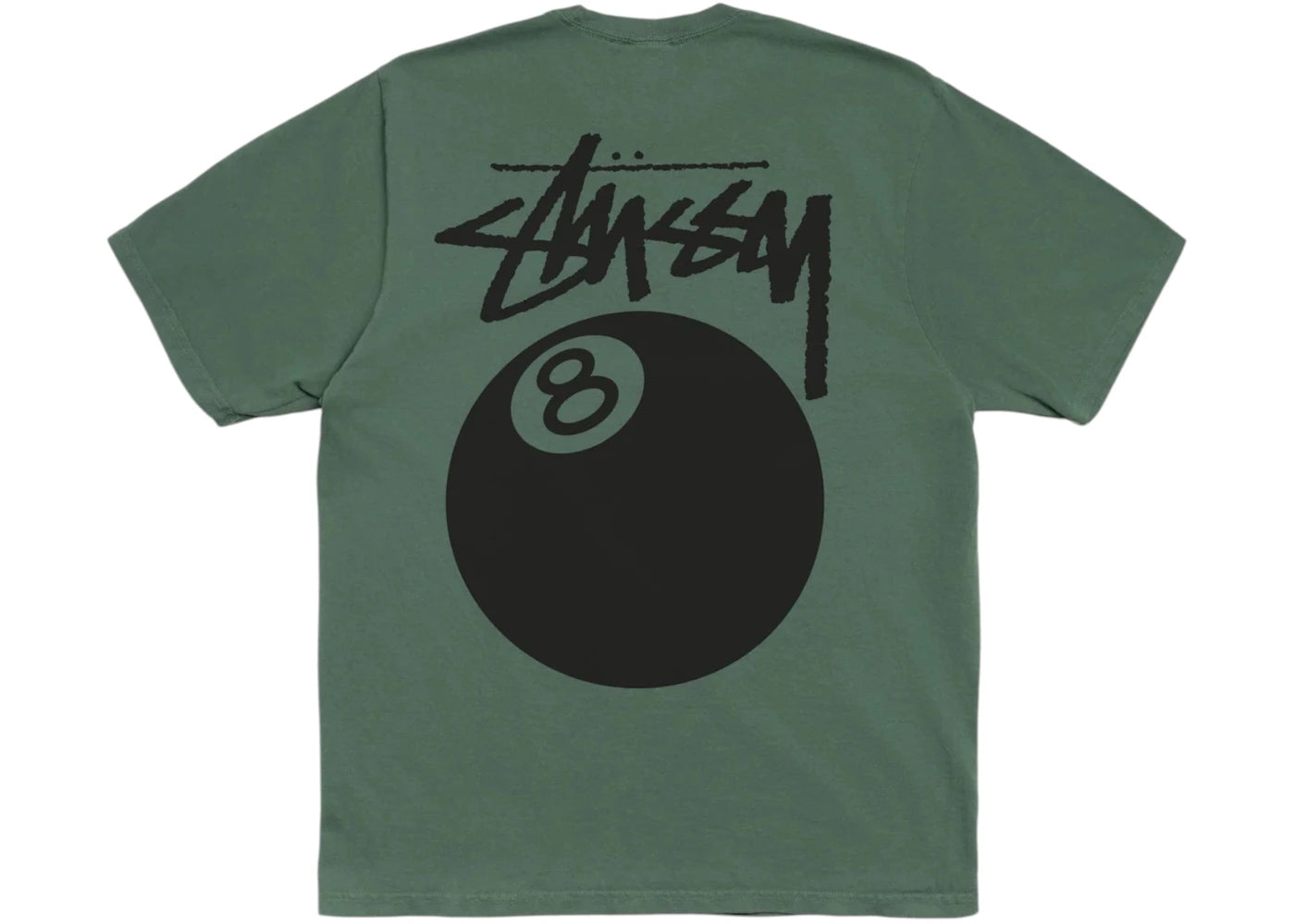 Stussy 8 Ball Pigment Dyed Tee Pine - vue secondaire B