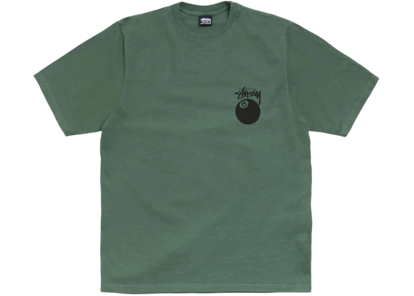Stussy 8 Ball Pigment Dyed Tee Pine - vue secondaire A