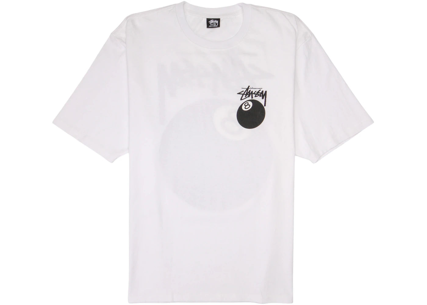 Stussy 8 Ball Tee White - vue 360