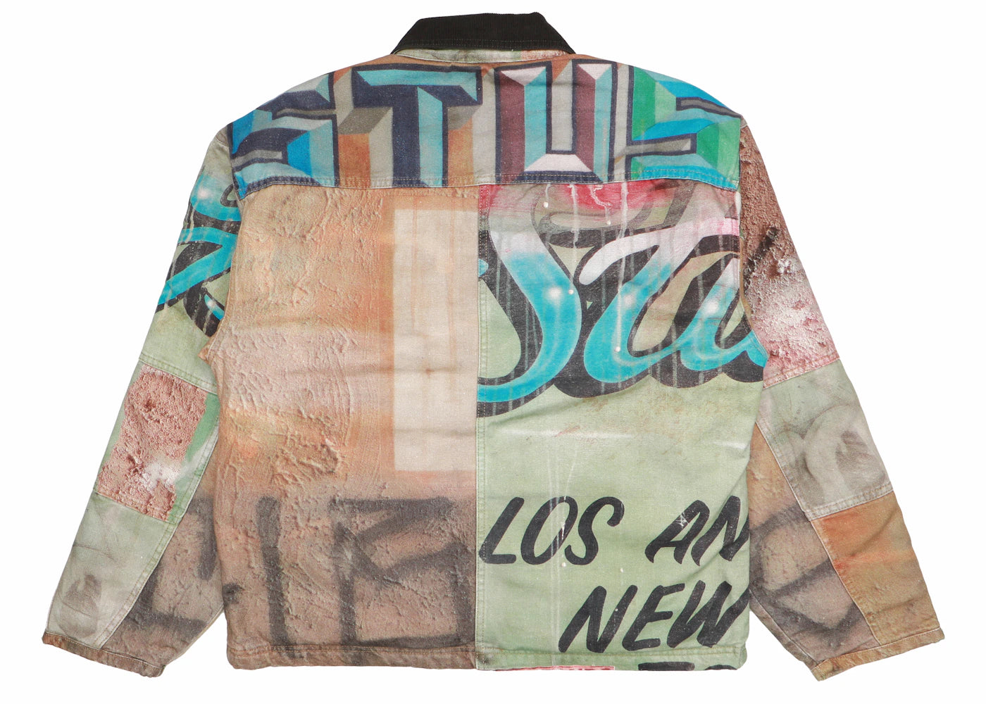 Stussy Alfonso Canvas Shop Jacket Multicolor - vue secondaire B