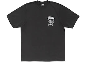 Stussy Any Angle Pigment Dyed Tee Faded Black