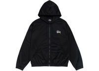 Stussy Athletic Mesh Zip Hoodie Black