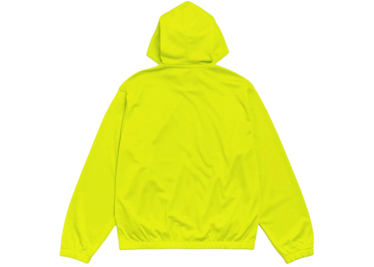 Stussy Athletic Mesh Zip Hoodie Safety Green - vue secondaire B