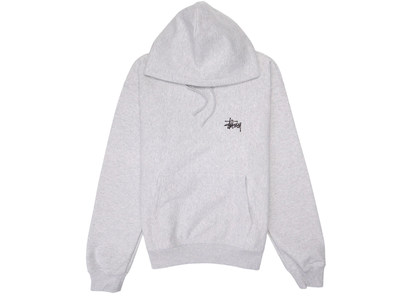 Stussy Basic Hoodie Ash Heather - vue 360
