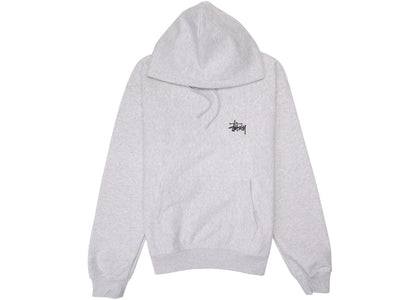 Stussy Basic Hoodie Ash Heather - authentic Stussy apparel
