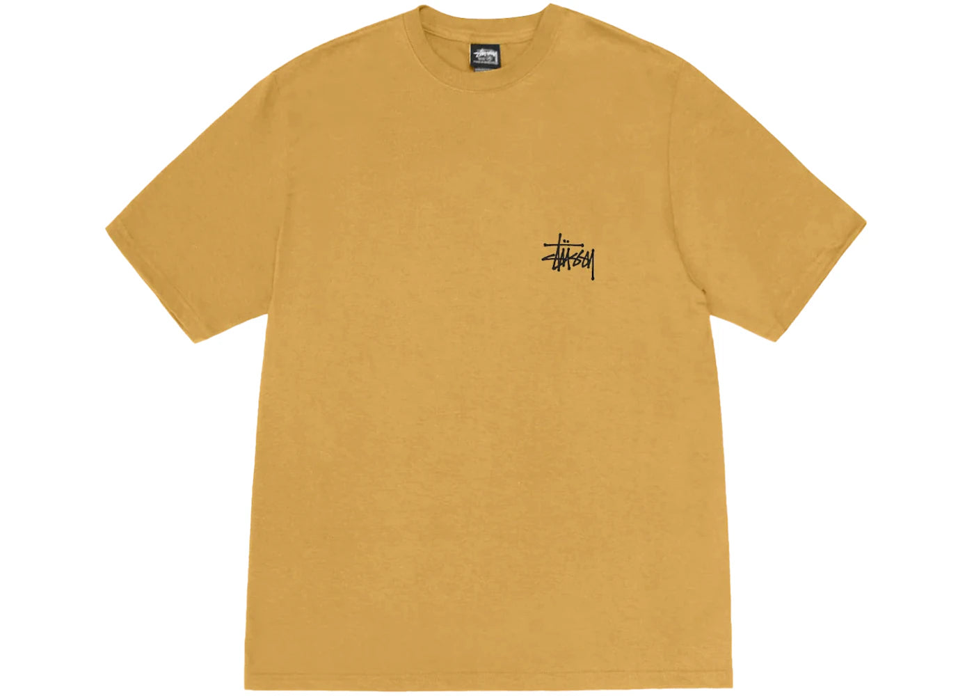 Stussy Basic Logo T-shirt Curry - vue secondaire B