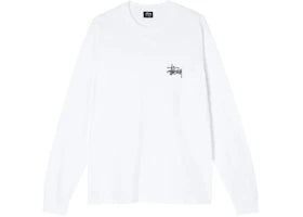 Stussy Basic Long Sleeve Tee White