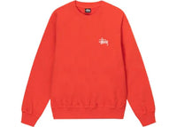 Stussy Basic Pigment Dyed Crewneck Tomato