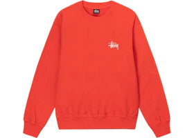 Stussy Basic Pigment Dyed Crewneck Tomato